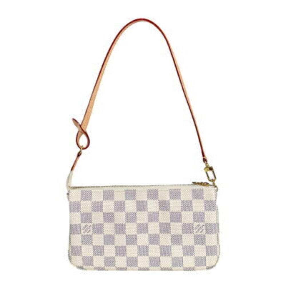 Louis Vuitton Pochette Accessoires Damier Azur White Handbag Canvas White - Picture 3 of 6